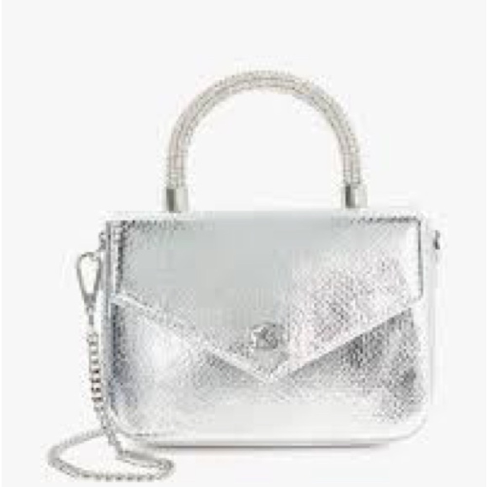 Dune London Metallic Silver Mini Bag